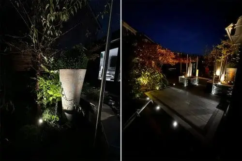 Garden Lighting Image by Actual Landscapes Cheshire Wirral and North Wales