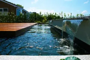 Decking Water Feature Garden Landscape Design Actual Landscapes Cheshire North Wales Flintshire Wirral 4