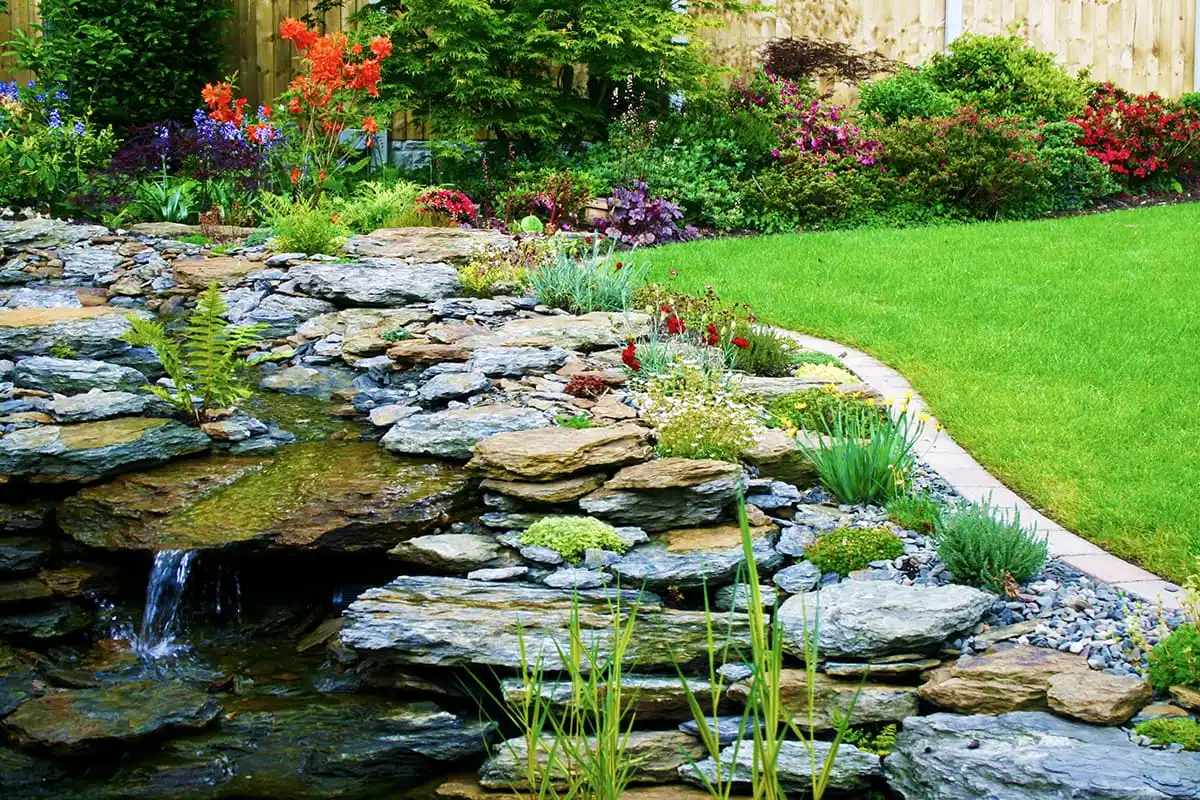 Water Feature Garden Landscape Designs Actual Landscapes Cheshire North Wales Wirral 5