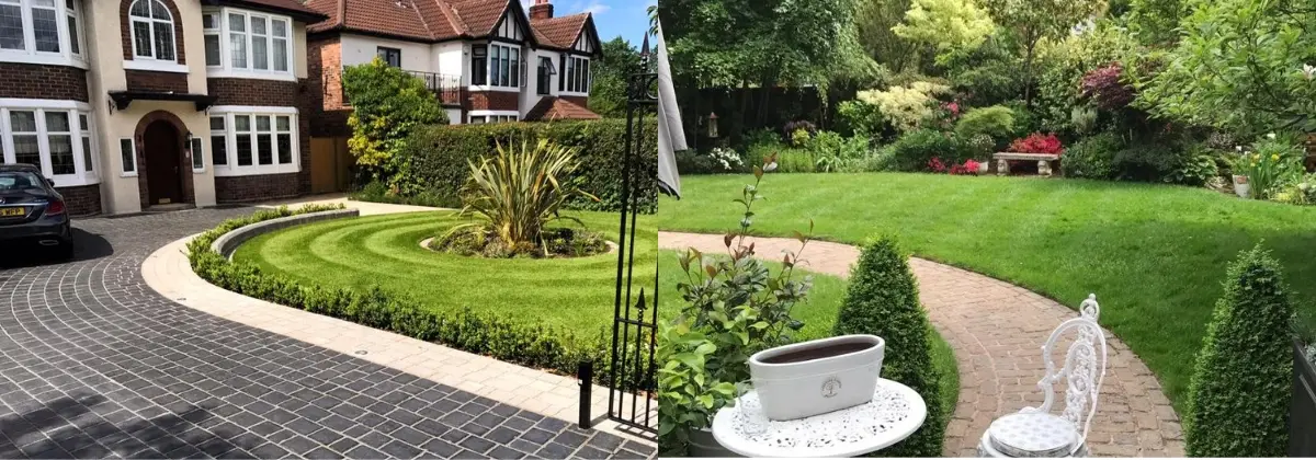 Garden and Driveway