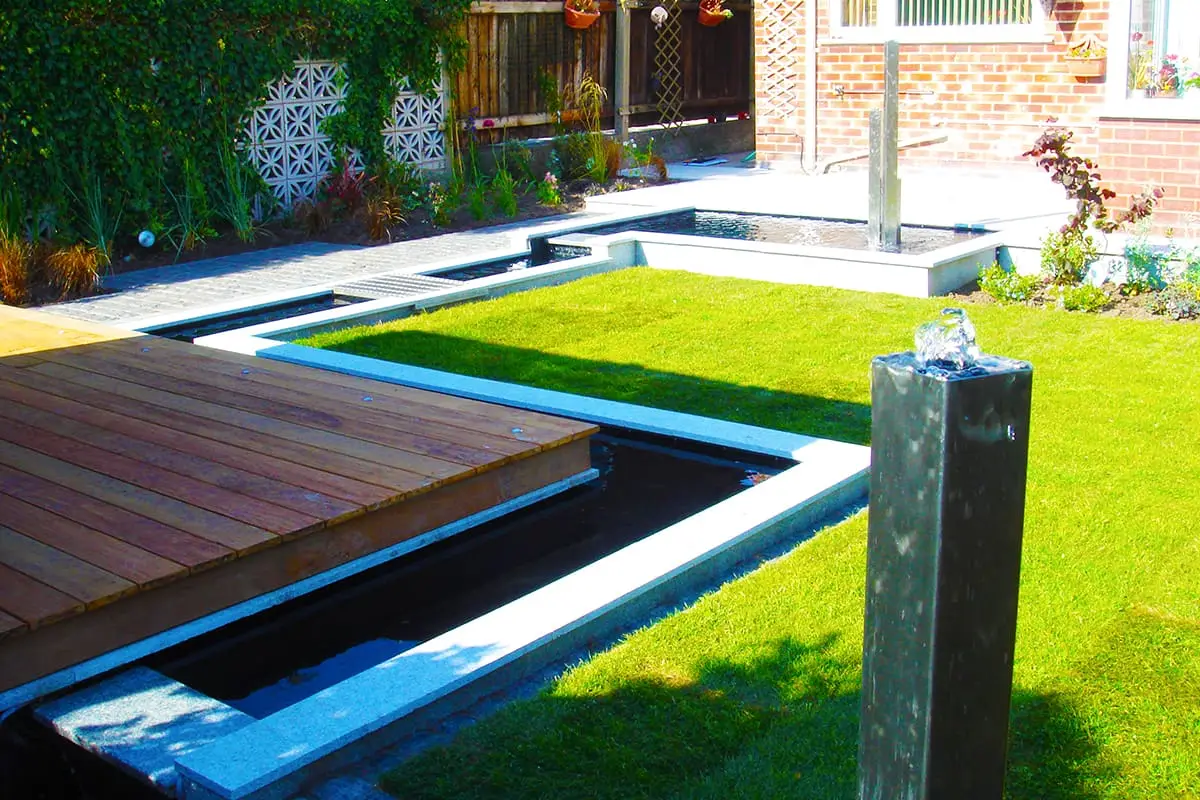 Water Feature Garden Landscape Designs Actual Landscapes Cheshire North Wales Wirral 2