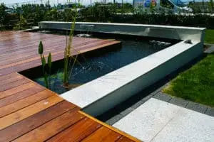 Decking Water Feature Garden Landscape Design Actual Landscapes Cheshire North Wales Flintshire Wirral 1